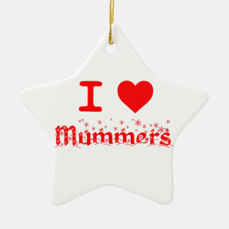 I LOVE MUMMERS CERAMIC TREE DECORATION