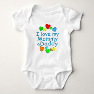 I Love Mummy & Daddy Baby Bodysuit