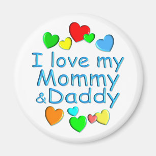 I Love Mummy & Daddy Magnet