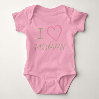 i love Mummy (girls) Baby Bodysuit