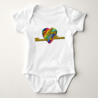 I Love Mummy & Mama Baby Bodysuit