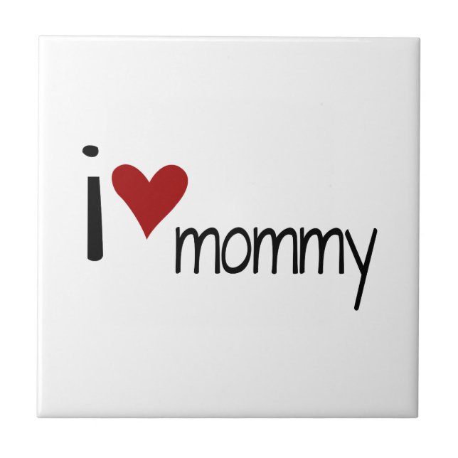 I Love Mummy Tile (Front)