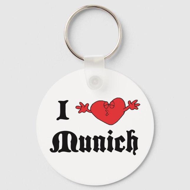 I Love Munich Key Ring (Front)