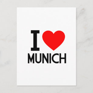 I Love Munich Postcard