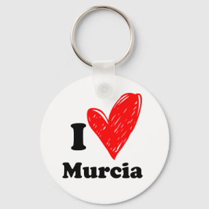 I Love Murcia Key Ring
