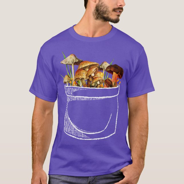 I Love Mushrooms In My Pocket by Tobe Fonseca T-Shirt (Front)