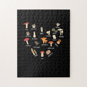 I Love Mushrooms Jigsaw Puzzle