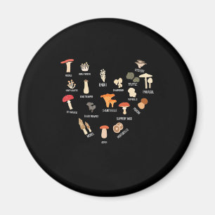 I Love Mushrooms Magnet