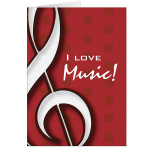 I Love Music Card