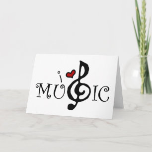 I Love Music Card