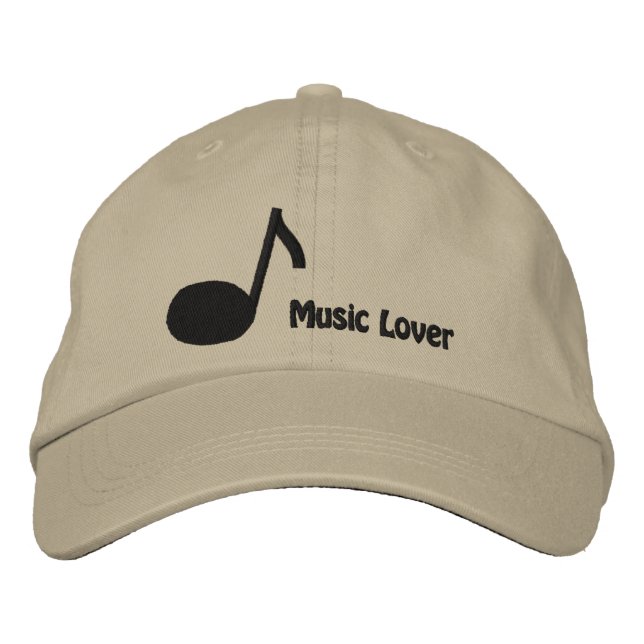 I love Music Embroidered Cap (Front)