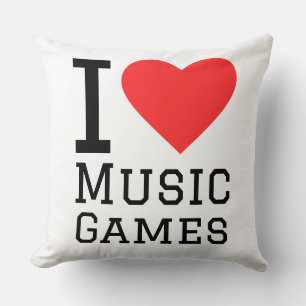 I love music games cushion