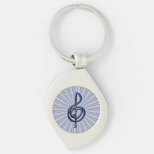 I Love Music Key Ring