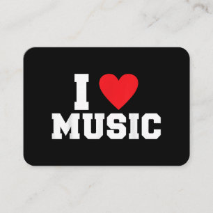 I love Music Lover Business Card