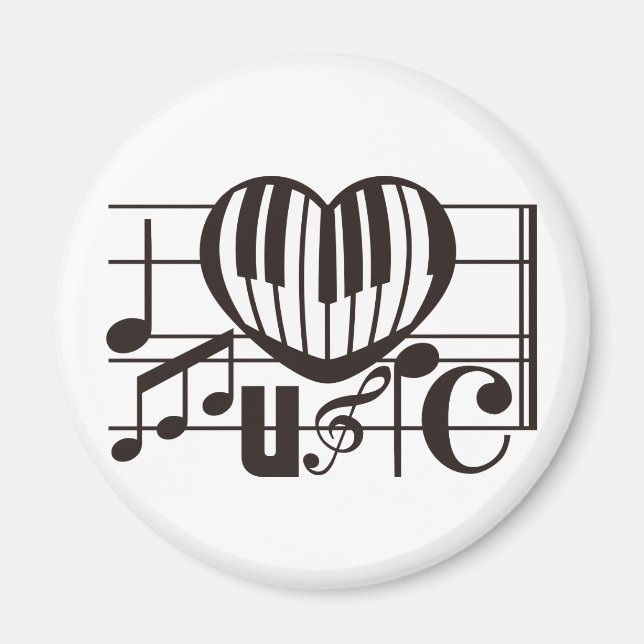 I LOVE MUSIC MAGNET (Front)