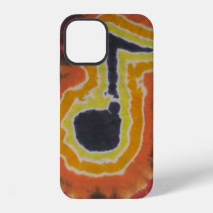I Love Music Notes Tie Dye iPhone 12 Case