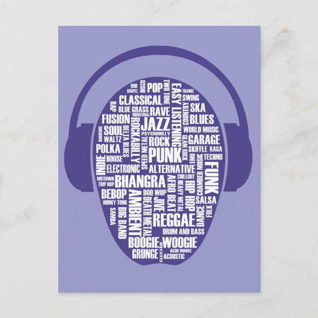 I love music Postcard (Front)