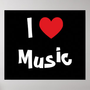 I Love Music Poster