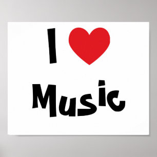 I Love Music Poster
