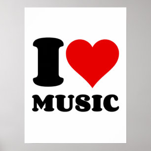 I LOVE MUSIC POSTER
