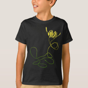 I Love Music Yellow-Green Tshirt ( T161)