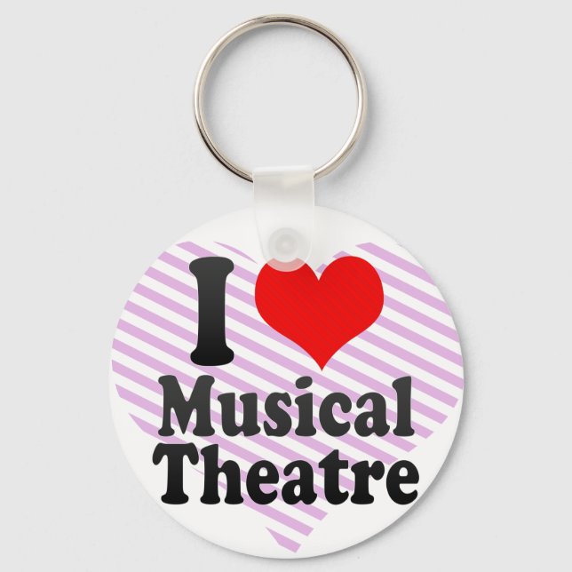 I love Musical Theater Key Ring (Front)