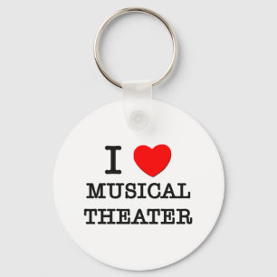 I Love Musical Theatre Key Ring