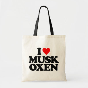I LOVE MUSK OXEN TOTE BAG