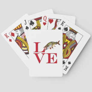 I Love Muskie Playing Cards