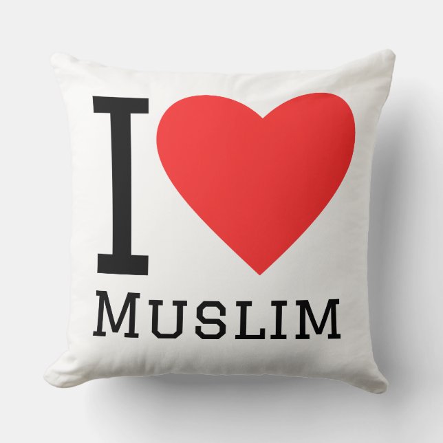 I love Muslim  Cushion (Front)