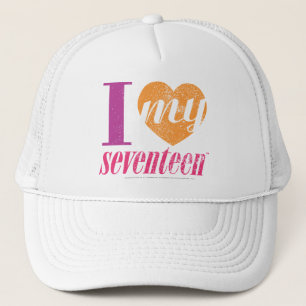 I Love My 17 Orange Trucker Hat