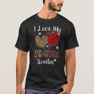 I Love My 2nd Grade Sweeties Valentines Day Gifts T-Shirt