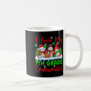 I Love My 7th Grade Snowmies Christmas Teacher Stu Coffee Mug