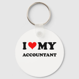 I Love My Accountant Key Ring