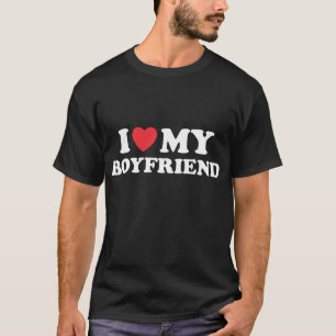 I Love My Actress Girlfriend Funny Boyfriend T-Shirt