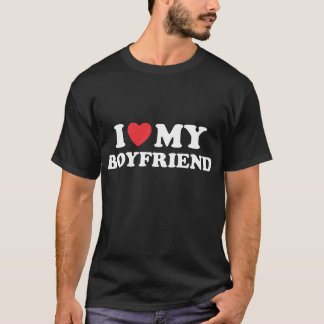I Love My Actress Girlfriend Funny Boyfriend  T-Shirt