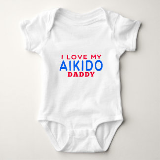 I Love My Aikido Daddy Baby Bodysuit