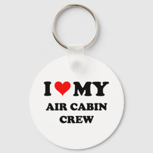 I Love My Air Cabin Crew Key Ring