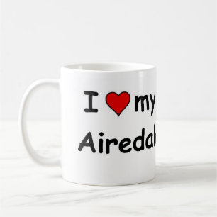 I Love My Airedale Terrier Coffee Mug