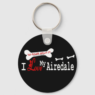 I Love My Airedale Terrier Key Ring