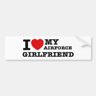 I love my Airforce girlfriend Bumper Sticker