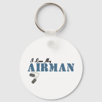 I Love My Airman Key Ring
