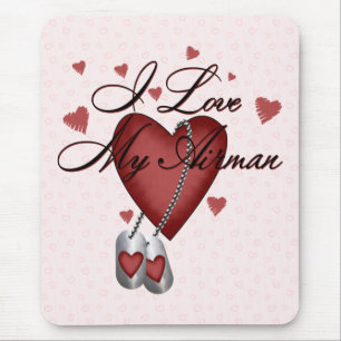 I Love My Airman Mouse Pad