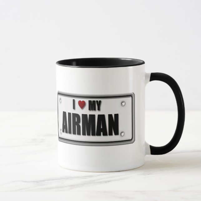 I Love My Airman Mug (Right)
