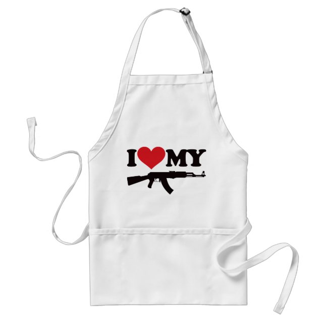 I Love My AK47 Standard Apron (Front)