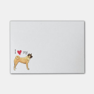 I Love my Akita Post-it Notes