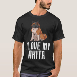 I Love My Akita T-Shirt
