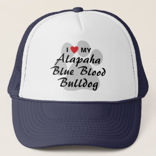 I Love My Alapaha Blue Blood Bulldog Trucker Hat