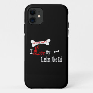 I Love My Alaskan Klee Kai iPhone 11 Case