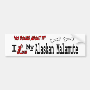 I love my Alaskan Malamute Bumper Sticker